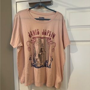 Lucky Brand Pale Pink Janis Joplin Shirt